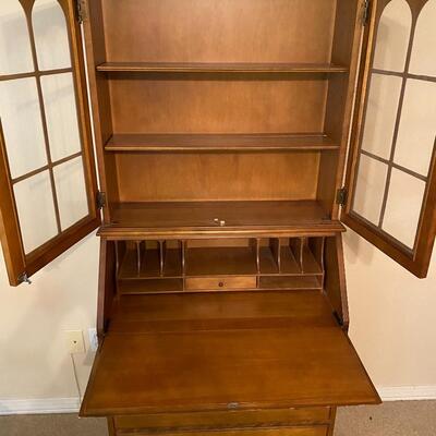 Lovely vintage all wood maple secretary desk