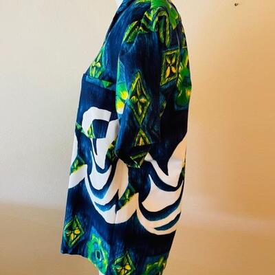 Lot 64 Vintage Mens Hawaiian Shirt Tiki Hanakaki of Hawaii