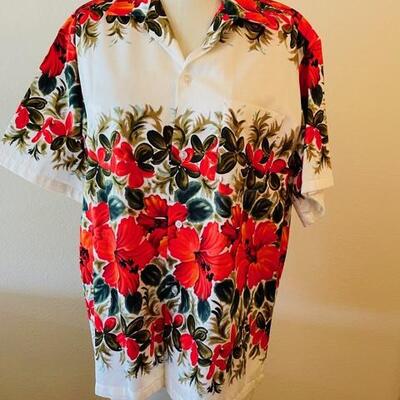 Lot 68 Vintage Hawaiian Shirt Tiki Red Hawaiian Togs