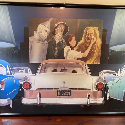 Framed Wizard of Oz poster