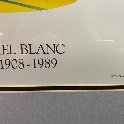 Vintage â€œSpeechlessâ€ Mel Blanc framed movie poster