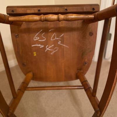 Vintage maple arm rocking chair