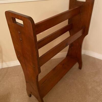Vintage wooden quilt rack â€œBâ€