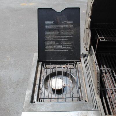 Char-Broil gas grill with side burner