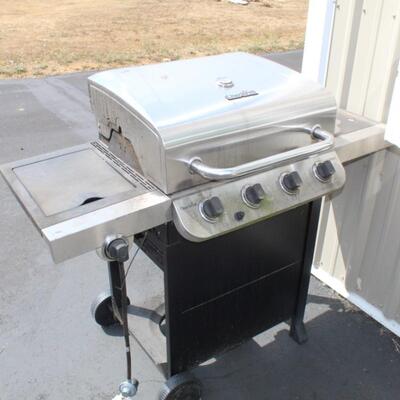 Char-Broil gas grill with side burner