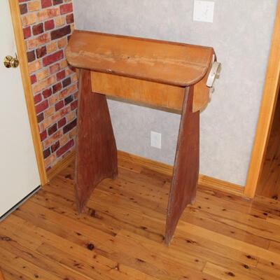 Homemade Wood saddle stand, comes apart for easy transport