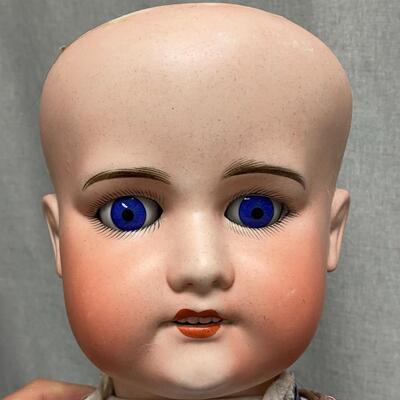 Antique Bisque Composite Tanagra Perle-Depose 14 Paris Boy Doll