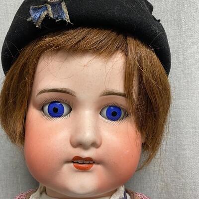 Antique Bisque Composite Tanagra Perle-Depose 14 Paris Boy Doll
