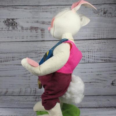Vintage Annalee White Rabbit Plush Figurine