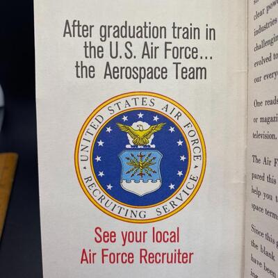 Vintage US Air Force Aerospace Recruitment Flyer Booklet 