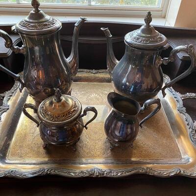 Vintage Wm. Rogers Silverplate Tea/Coffee service