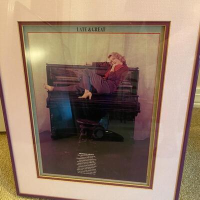 â€œLate & Greatâ€ Princess Grace vintage framed Poster