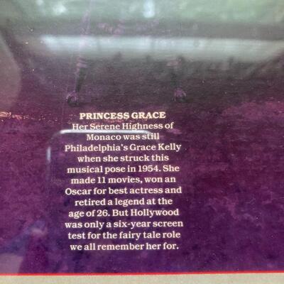 â€œLate & Greatâ€ Princess Grace vintage framed Poster