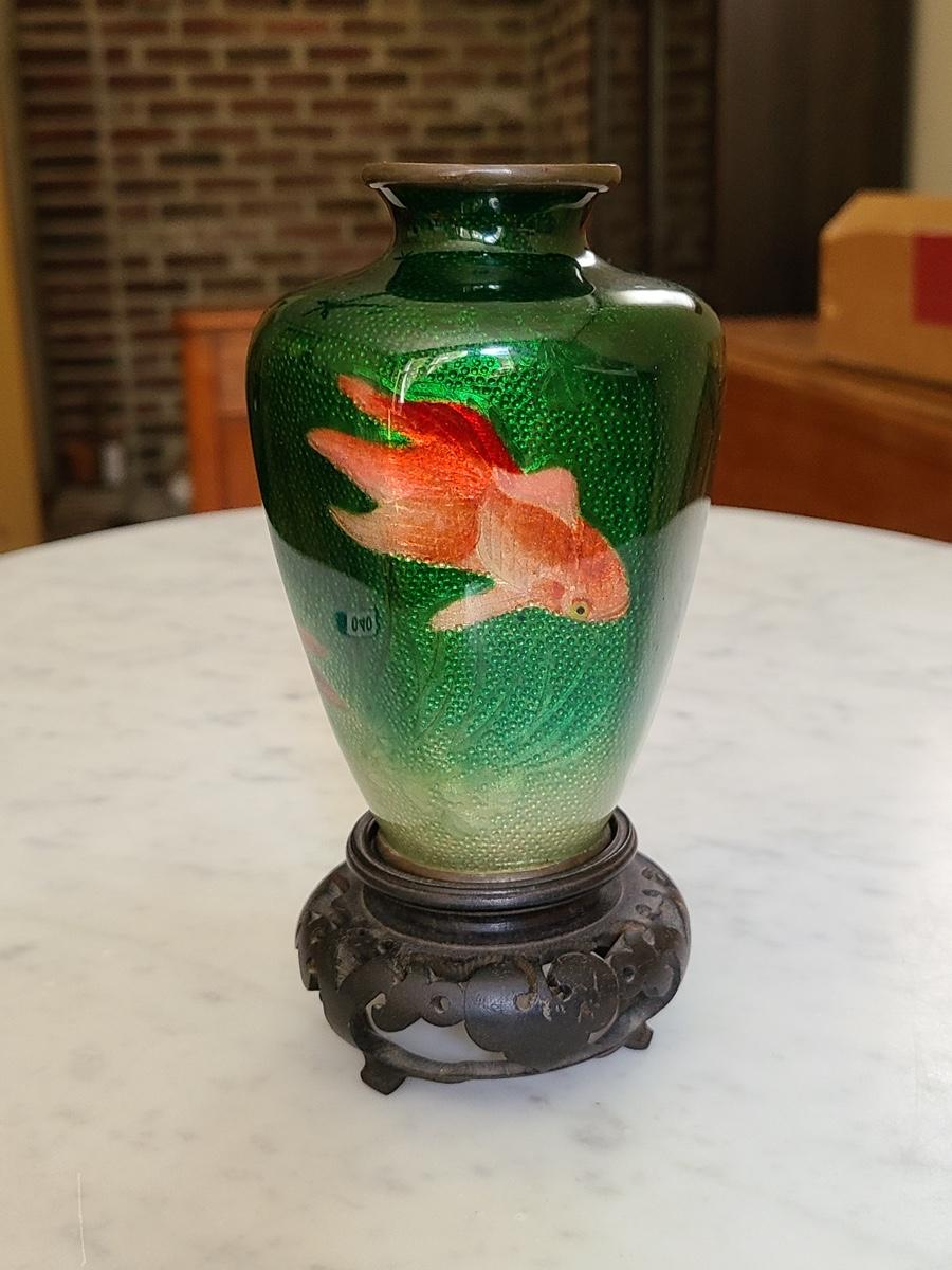 Vintage Cloisonne Koi Fish discount