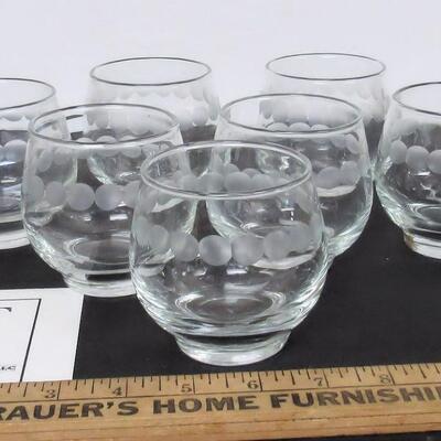 Set of 7 Matching Beverage Bar Glasses