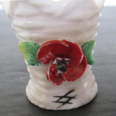 6 Vintage Toothpick Holders, 3 Pressed Glass, 3 Fine China