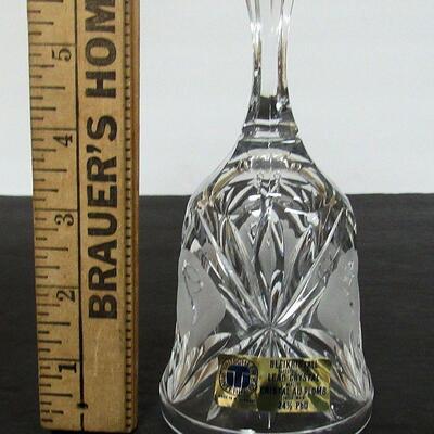 West German Lead Glass Bell, Tritscheer Winterhalder