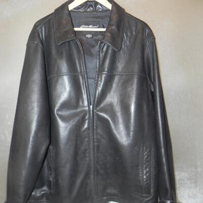 LOT 34 TWO MENS LEATHER JACKETS