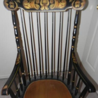 LOT 4  WOODEN ROCKING CHAIR