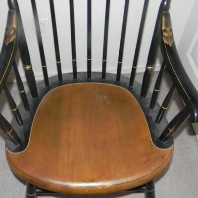 LOT 4  WOODEN ROCKING CHAIR