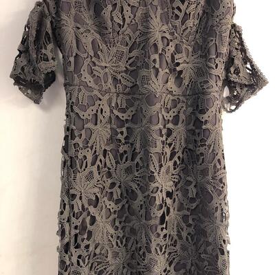 JOA strapless open sleeve lace dress size medium 