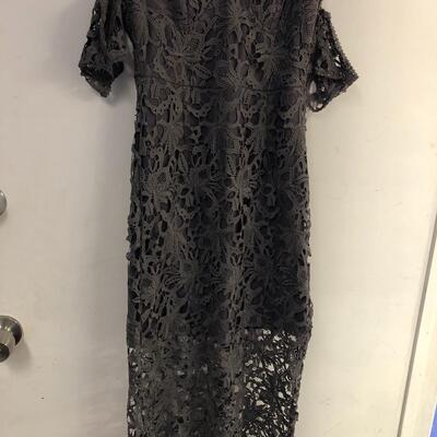 JOA strapless open sleeve lace dress size medium 