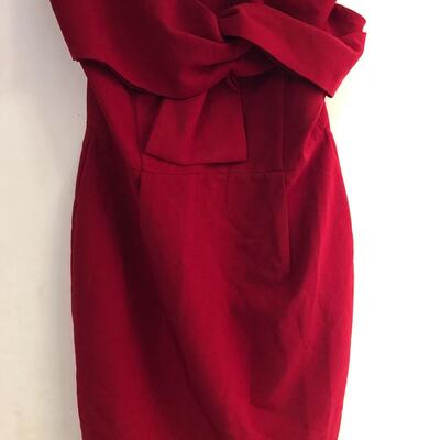 Adelyn Rae bow tie strapless dress size large