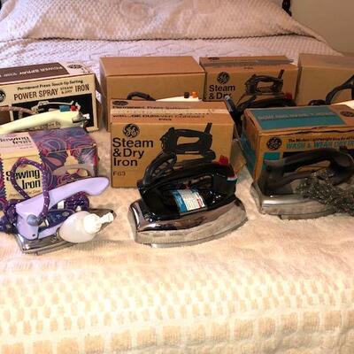 Lot 81 Collection 9 Steam Irons GE Hotpoint 