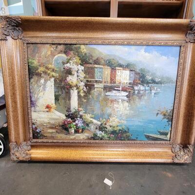 Seascape Framed Oil Painting
