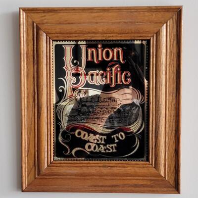 Union Pacific Framed Decorative Mirror