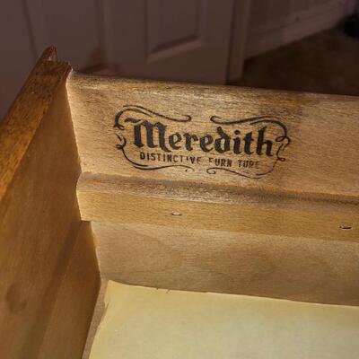 Lot 91 Dresser With Mirror by Meredith 12 Drawers 65" Wide