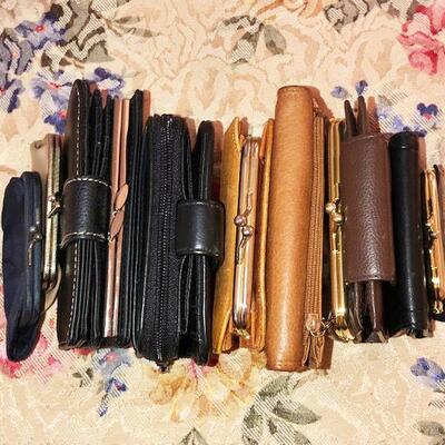 Lot 93 Group 8 Ladies Wallets & Coin Purses Leather