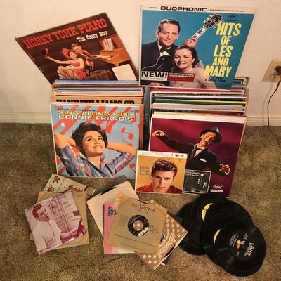 Lot 118 Collection of Records LPs & 45s Country Western Pop Christmas