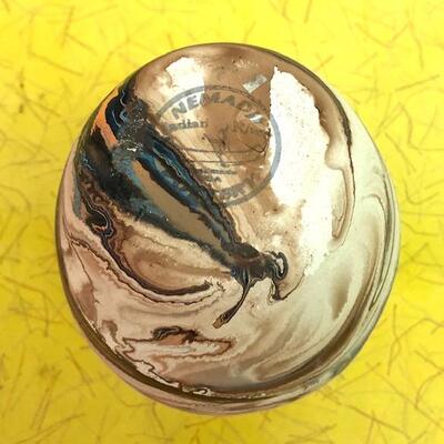 Lot 120 Vintage Nemadji Pottery Vase Swirl Decoration 5"