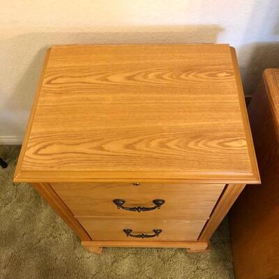 Lot 123 Wooden File Cabinet from Office Max Letter or Legal