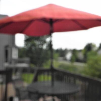 LOT 13  PATIO SET WITH UMBRELLA