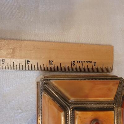 Lot 1: Multi Stone Trinket Box