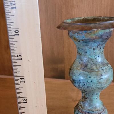 Lot 14: 16" Copper Candleholder