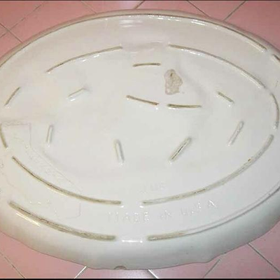 LOT 131 MS Vintage 1960s Marcia of California Ceramic 20" BBQ Platter