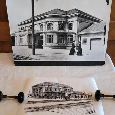 Lot 37: Large Paper Printed Grand Junction Denver and Rio Grande Depot Photo & "To Save the Depot" Signed & Numbered Print