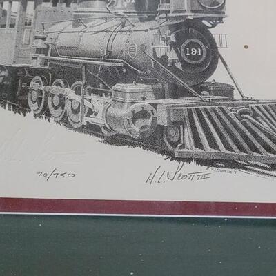 Lot 38: "The Southpark Line" Railroad Art By H.L. Scott III
