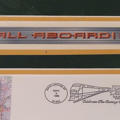 Lot 39: All Aboard "Celebrating the Century Express" Railroad Post Office Art
