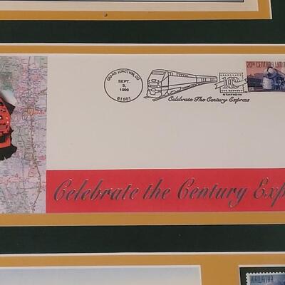Lot 39: All Aboard "Celebrating the Century Express" Railroad Post Office Art