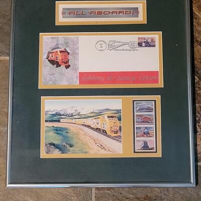 Lot 39: All Aboard "Celebrating the Century Express" Railroad Post Office Art