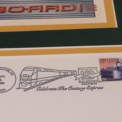 Lot 39: All Aboard "Celebrating the Century Express" Railroad Post Office Art