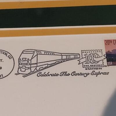 Lot 39: All Aboard "Celebrating the Century Express" Railroad Post Office Art