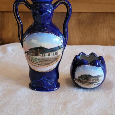 Lot 40: Antique Grand Junction Union Depot Ceramic Memorabilia - Denver and Rio Grande Depot 