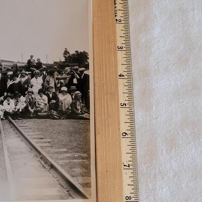 Lot 44: 1930 "Employees Picnic Palmer Lake, Colorado" Denver and Rio Grande Railroad Photograph 
