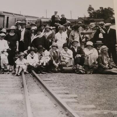 Lot 44: 1930 "Employees Picnic Palmer Lake, Colorado" Denver and Rio Grande Railroad Photograph 