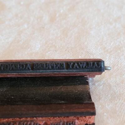 Lot 46: (2) Antique Denver and Rio Grande Railway Express Agency & Grande Express Rubber Stamps 